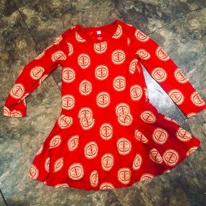 Girls size 4 Tea dress with butterflies